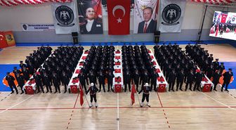 Amasya'da eğitimini tamamlayan 162 polis adayı mezun oldu