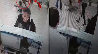 Bankada işlem yaparken başına kedi düştü: Kalpten gidiyorduk