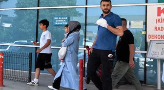 Elini makineye kaptıran işçinin parmağı koptu