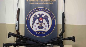 Hatay'da ruhsatsız silah operasyonu: 14 şüpheli yakalandı