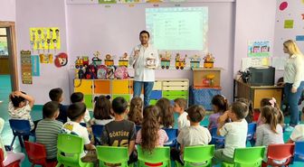 Hozat'ta miniklere sağlık eğitimi verildi