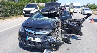 Samsun'da tıra arkadan çarpan otomobilin sürücüsü ağır yaralandı - haberler.com