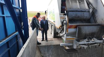 Şarkışla'da katı atık transfer merkezi hizmete girdi