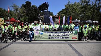 Sinop'ta 13. Geleneksel Yeşilay Bisiklet Turu: Bağımlılığa Karşı Pedal Çevirdiler