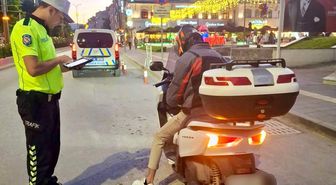 Bilecik'te 280 motosiklet sürücüsü denetlendi