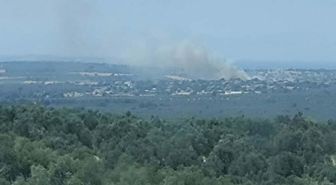 Çanakkale'de tarım arazisinde yangın