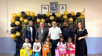 Emirdağ Tez İlkokulu'nda öğrenciler karne sevinci yaşadılar