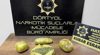 Hatay'da motosikletinde 1 kilo 339 gram uyuşturucu bulunan zanlı tutuklandı