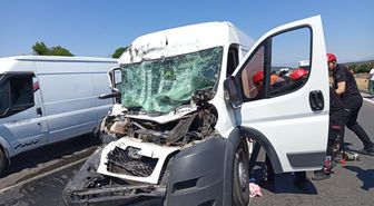 Kahramanmaraş'ta ticari araç kamyona arkadan çarptı: 1 yaralı