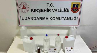 Kırşehir'de kaçak alkol üretimine jandarma operasyonu: 22 litre kaçak ürün ele geçirildi