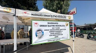 Marmaris'te şehit olan orman kahramanları anıldı
