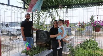 Ölen kızlarının hatıraları çalınınca mezarının etrafını çitle çevirip, kapı yerleştirdiler