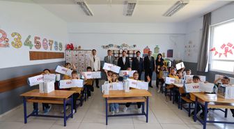 Samandağ'da karne sevinci yaşandı