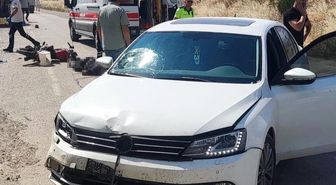 Amasya'da otomobille çarpışan motosikletli hayatını kaybetti