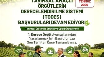 Aydın Tarım İl Müdürlüğü'nden TODES başvurusu uyarısı