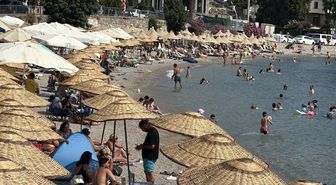 Bodrum'da sahillerde yoğunluk