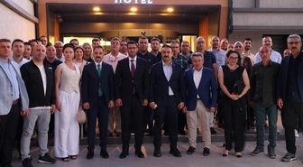Erzincan Adliyesi'nde tayini çıkan başsavcı ve savcılara veda