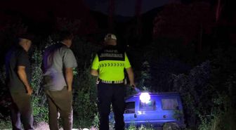 Freni patlayan araç bahçeye uçtu, sürücü yaralandı
