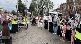 Hollanda'da Gazze'de öldürülen çocuklar için gösterisi düzenlendi
