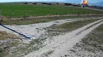 Niğde'deki havai fişek fabrikasındaki patlama kamerada