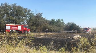 Tekirdağ'da otluk alanda çıkan yangın söndürüldü