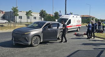 Tekirdağ'da otomobille çarpışan elektrikli motosikletin sürücüsü öldü