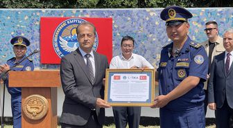 TİKA, Kırgızistan Acil Durumlar Bakanlığına teknik ekipman desteğinde bulundu