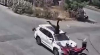 15 yaşındaki sürücünün çarptığı motosikletin sürücüsü ağır yaralandı; kaza anı kamerada