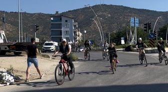 Bayındır'da sağlıklı yaşam için pedal çevirdiler