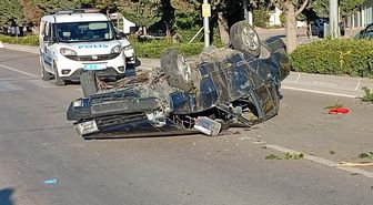 Korkunç kaza! Takla atan otomobilin sürücüsü hayatını kaybetti