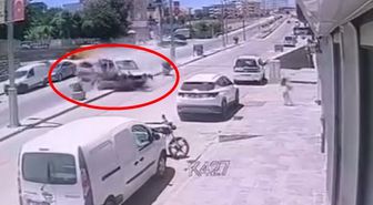 Cizre'de zincirleme kaza kamerada: 4 yaralı