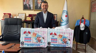 Eğil Belediyesi'nden yeni doğan bebeklere hoş geldin hediyesi