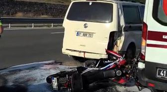 Feci kazada ağır yaralanan motosiklet sürücüsü yaşam savaşını kaybetti