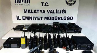 Malatya'da emniyet frekanslarını dinleyen 6 şüpheliye operasyon