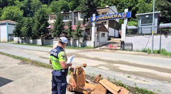 Saatte 70 kilometreyi aşan ahşap araca el konuldu