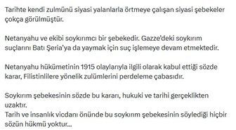 AK Parti'li Çelik: Netanyahu ve ekibi soykırımcı bir şebekedir