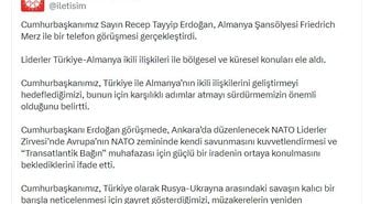 Erdoğan ve Merz Telefon Görüşmesi: NATO Zirvesi ve Ukrayna Barışı Ele Alındı