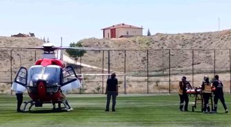 Kalp krizi geçiren hasta hava ambulansıyla Malatya'ya sevk edildi