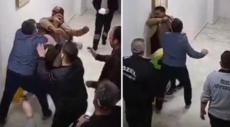 Skandal görüntüler! Hastane müdürü, çalışanı defalarca yumruklayarak bayılttı