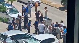 Adliye önünde yumruklu kavga