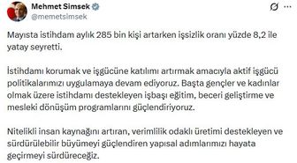 Bakan Şimşek: Aktif iş gücü politikalarımıza devam ediyoruz