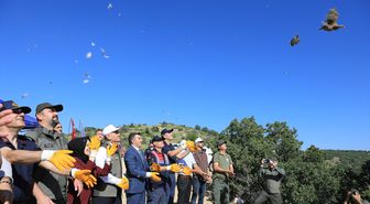 Çankırı'da zararlılarla mücadele edecek 300 keklik doğaya bırakıldı