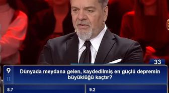 Dünyada meydana gelen, kaydedilmiş en güçlü depremin büyüklüğü kaçtır?