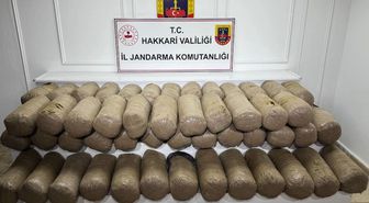Hakkari'de 503 kilogram esrar ele geçirildi
