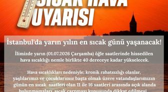 İstanbul Valiliği'nden sıcak hava uyarısı