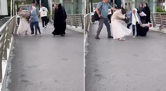 Kocasıyla ilişkiye girmeye çalışan kadını evire çevire dövdü