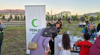 Malatya'da Yeşilay gönüllüleri çeşitli etkinliklere katıldı