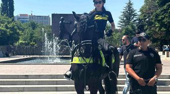 NATO Zirvesi öncesi başkentte atlı polislerin mesaisi sürüyor