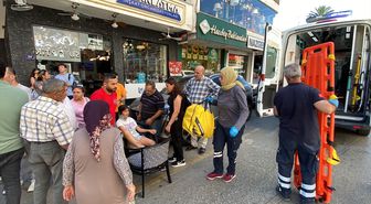 Nazilli'de otomobilin çocuğa çarpması güvenlik kamerasında