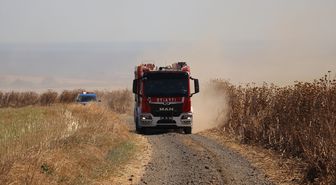Tekirdağ'da çıkan anız yangınında 300 dekar tarım arazisi zarar gördü